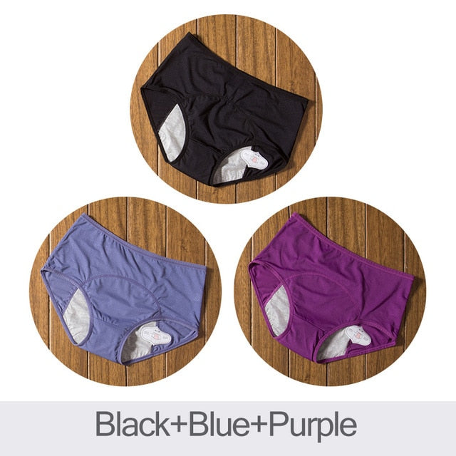 DULASI 3pcs Leak Proof Menstrual Panties Physiological Pants Women Underwear Period Cotton Waterproof  Briefs Dropshipping